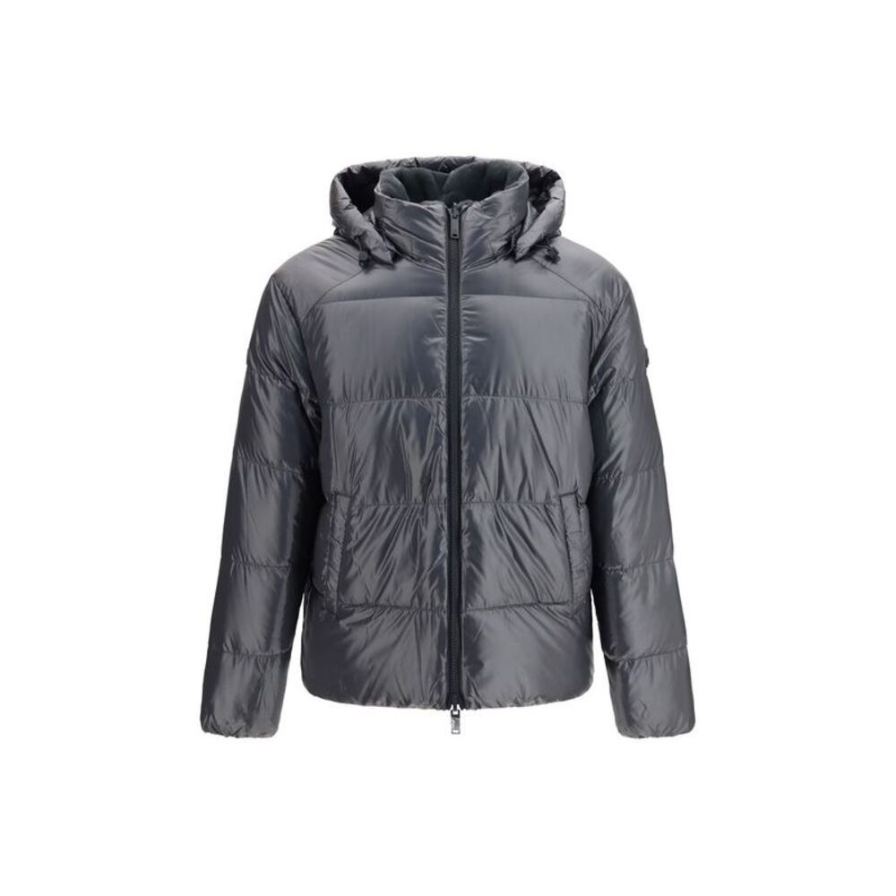 Moose Knuckles Gray Nylon Shell Men's Jacket